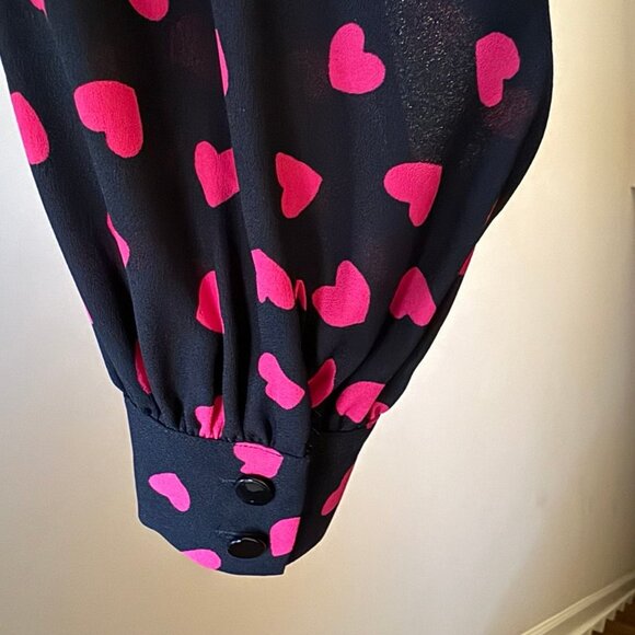 NWOT! Kate Spade New York Hearts Print Dress. Size: 6.  Runs true to size. - Picture 5 of 13